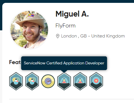 ServiceNow certification profile